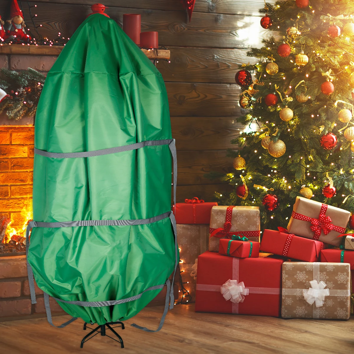 Grand sac de rangement imperméable pour sapin de Noël, sacs en poudre pour  coussin de meubles de Noël, 4 poignées, facile à transporter, sacs de  rangement de voyage - AliExpress