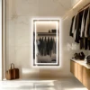 LUVODI Large Illuminate Bluetooth Bathroom Mirror Time Display LED Lighted Full Length Dressing Mirror 5