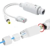48V To 12V POE Spliter Waterproof Video And Power Adapter Cable IEEE802.3af/at Compliant for IP Camera AP Voip Phone and More 1