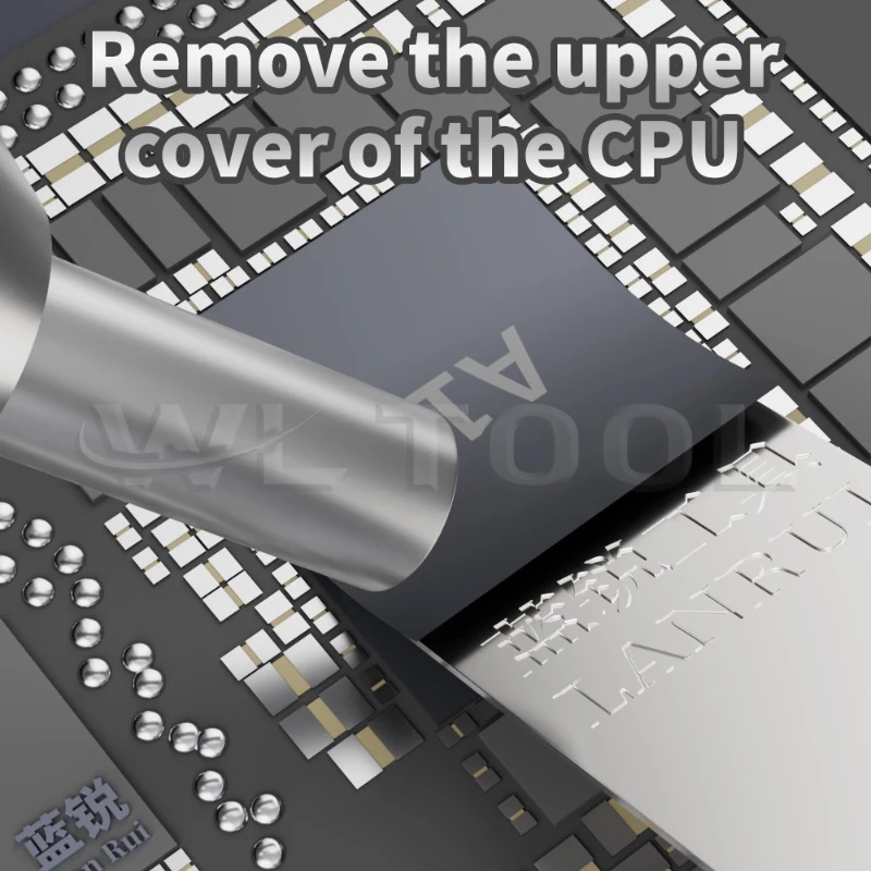 LanRui 007 휴대 전화 수리 용 콜드 블레이드 주걱 CPU 경쟁 접착제 긁기 비 흔적 접착제 제거 도구