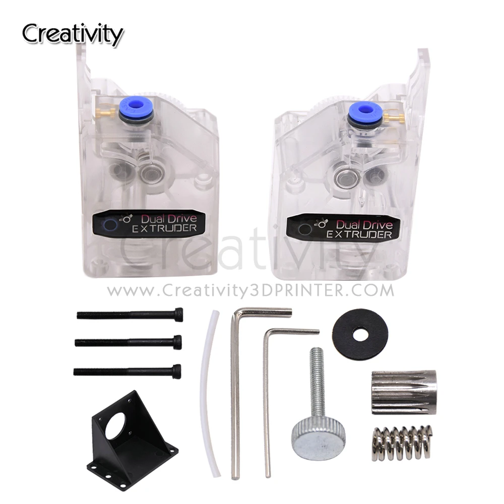 Extrusora transparente de doble unidad, de filamento Bowden de 1,75mm para impresora 3d CR10 Ender 3, pieza de impresora 3D|Accesorios partes de impresoras 3D| - AliExpress