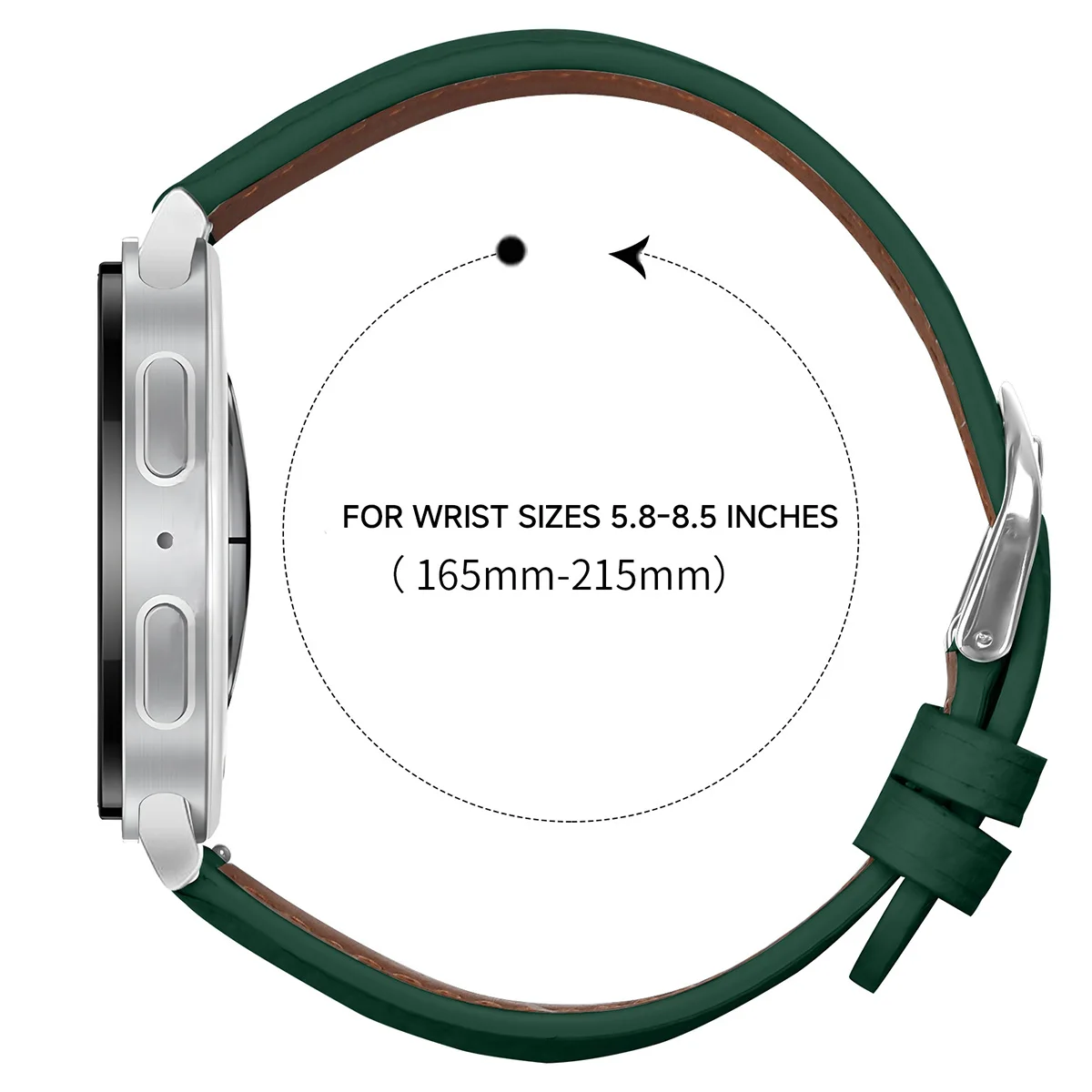 Premium Leather Strap Wristband - Classic Design, Quick Release