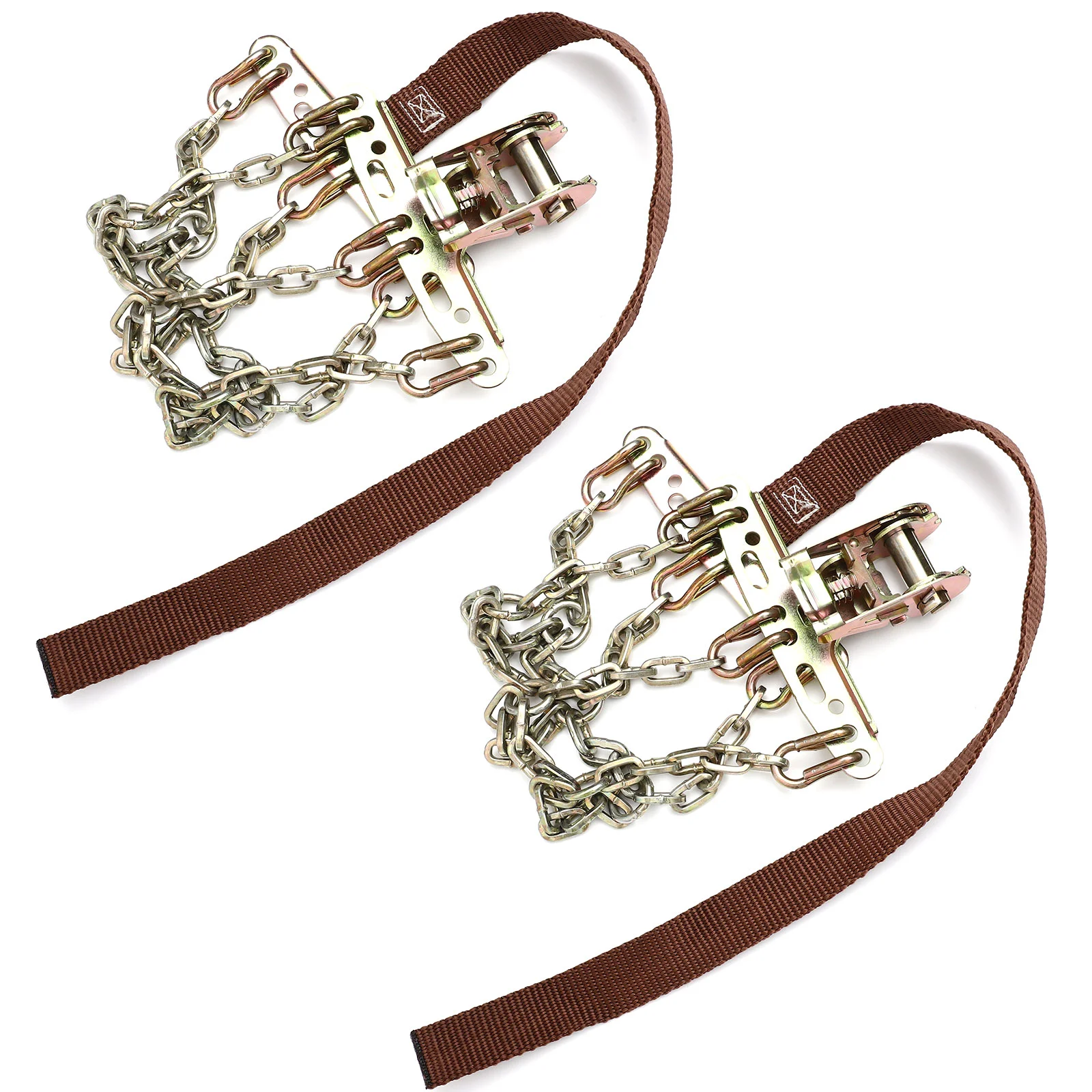 Anti-skid safety snow chains skid-resistant tire chains 2pcs for car automobiles
