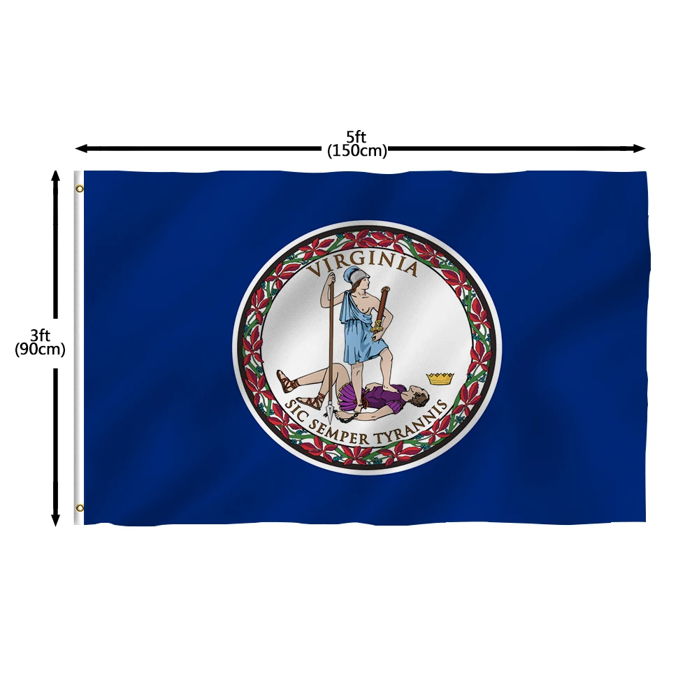 

Флаги Вирджинии Flagnshow, 100% полиэстер, США