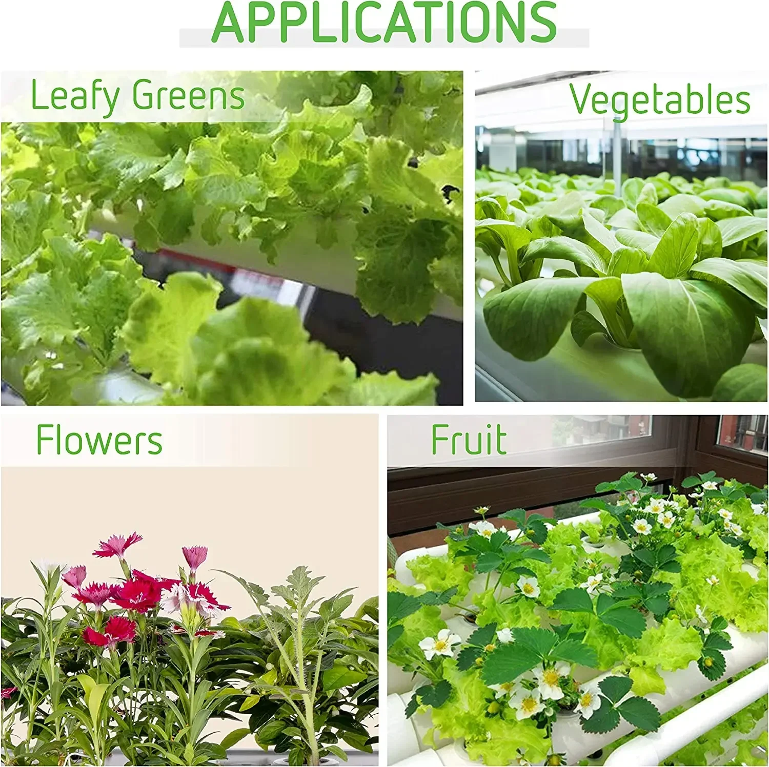 Hydroponic Gardening Kit 3-Layer 108 Sites Hydroponics System PVC Pipe Garden Vegetable Herbs Planting Tools