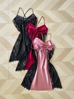Nouvelle Robe de Nuit en Dentelle pour Femmes, Sexy et à la Mode, Pyjama Simple et Confortable, Convient pour les Soirées et la Maison 2