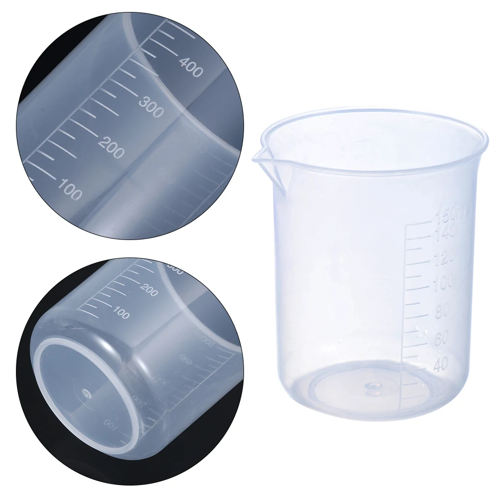 TIDTALEO 5pcs Beaker Glass Graduated Cups Clear Measuring Cups Glass Lab  Measuring Cup 50ml Measuring Cup Ml Measuring Cup for Liquid Measuring  Tools