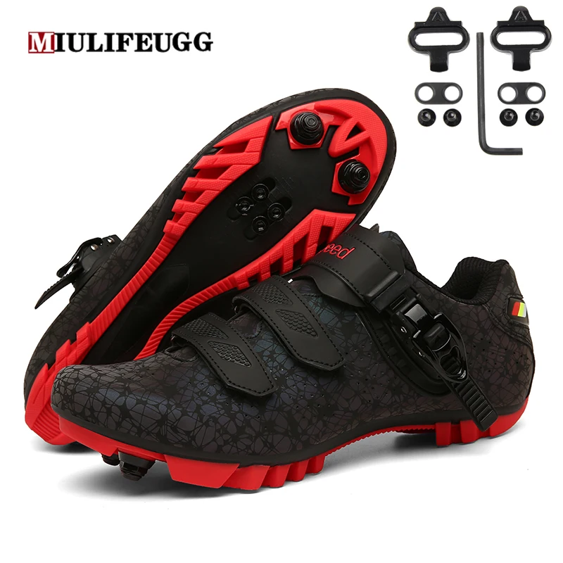 Cycling MTB Shoes Men Sports Route Cleat Road Dirt Bike Speed Flat Sneaker Racing Women Shoe Bicycle Mountain Spd Footwear