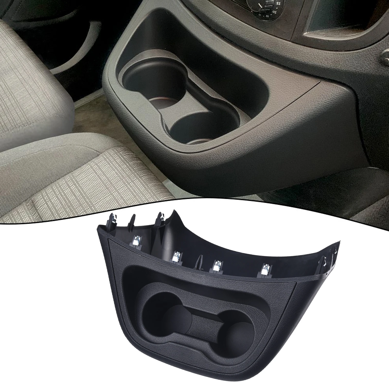 Auto Zubehör Für Merces-Benz Vito W447 2024 2025 ABS Carbon Faser Stil Innen Konsole Navigation Panel Trim Abckung  34