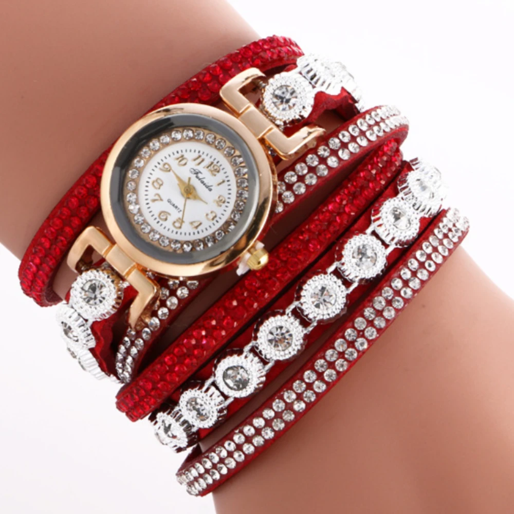 

2022 New Alloy Diamond Ring Bracelet Watch Digital Face Korean Velvet Ladies Watch Quartz Watch Women Watch Chain Bracelet Set