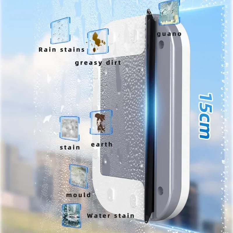 Magnetic Window Cleaner Double-sided Window Cleaning Brush Glass Wiper Cleaning Tools outside window cleaner For High Rise window cleaning brush window cleaner