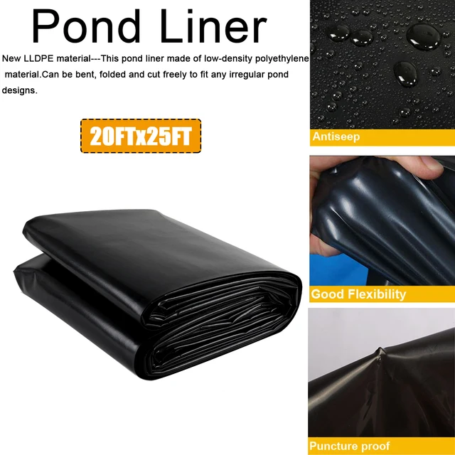 6X7,6 M Tartós Haltavak Bélés Otthoni Kerti Medence Megerősített Lldpe Nehéz Tereprendezés Tó Vízálló Béléshuzat Új - Image 3