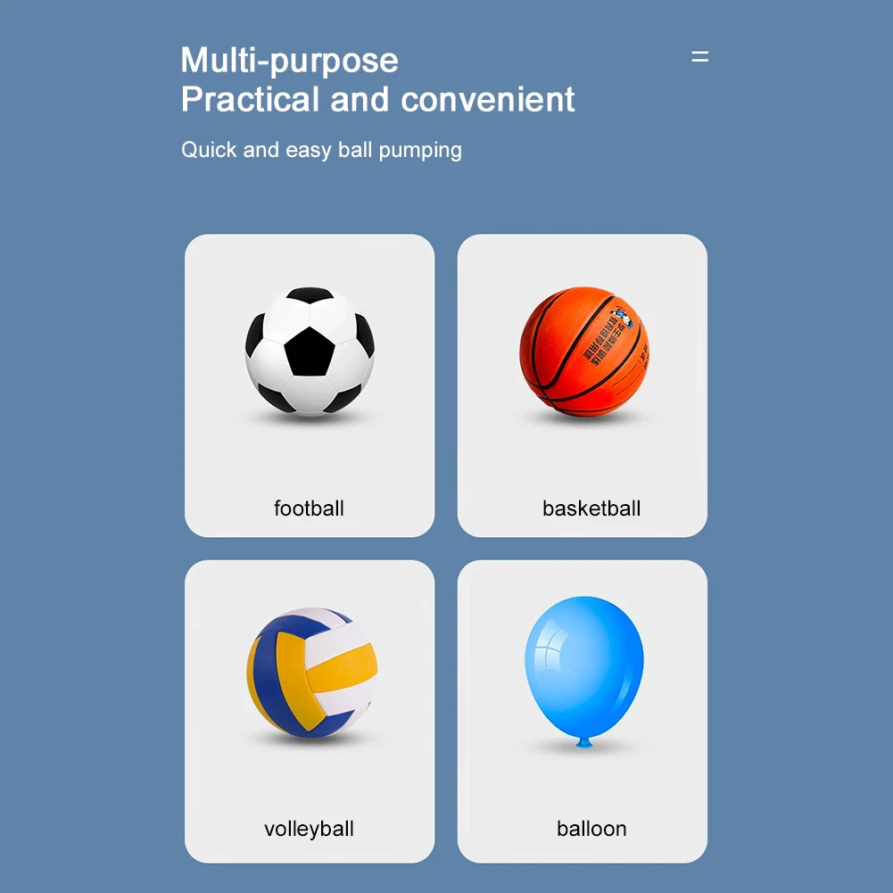 Ball Hand Pump Portable Soccer Pump Inflator Compact Football Inflator Multifunction for Basketball Football Volleyball