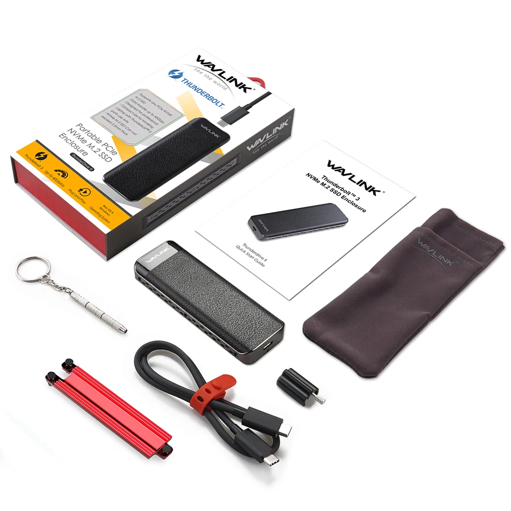 Thunderbolt3 M.2 外付SSD ケース WAVLINK UTE02 WL-UTE02 Thunderbolt™ 3 NVME External SSD Enclosure - Home