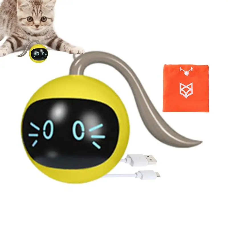 

Rolling Cat Toy Electric Cat Ball Power Ball Self Rolling Interactive Cat Toy Ball For Most Cats And Kittens For Indoor Cats
