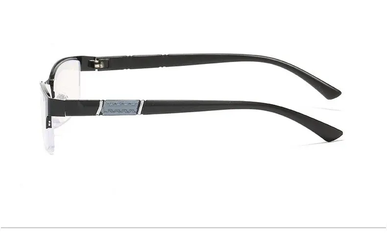 Lesebrille Männer Frauen Hohe Qualität Halbrahmen Dioptrien Brille Business Männlich Presbyopie Brillen + 1,0 1,5 2,0 2,5 3,0 3,5 4 – Detail 6