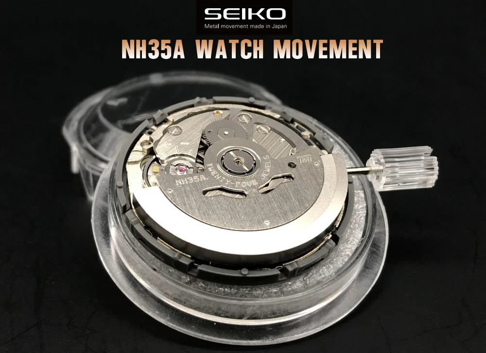 Free Shipping Japan Seiko Nh35 Nh36 Mechanical Movement 24 Jewels White  Date Automatic Mechanism For Watch Replace Crown  - Repair Tools & Kits  - AliExpress