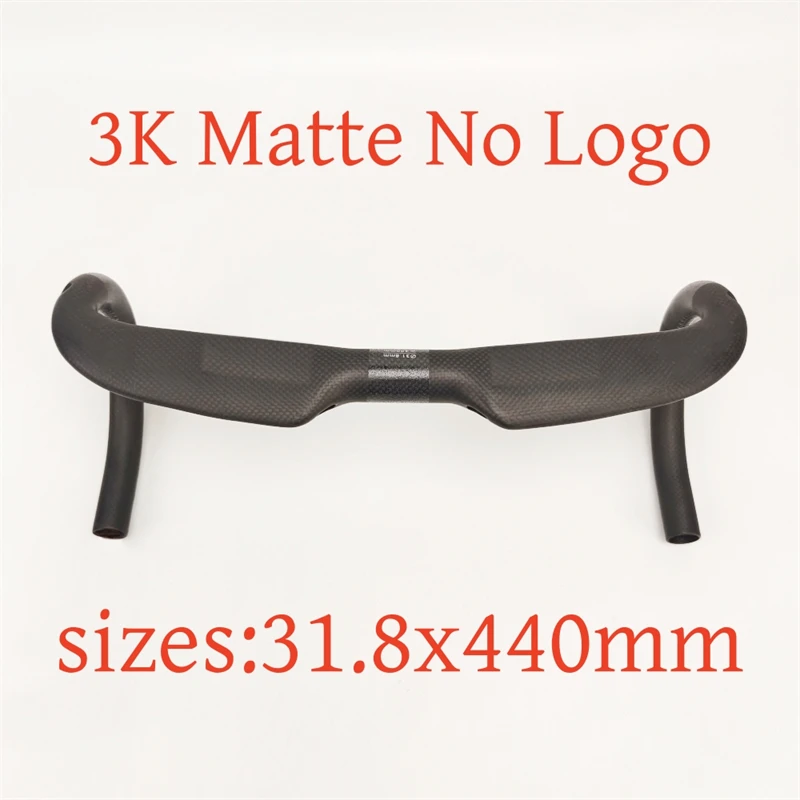 Carbon Fiber Aerodynamic Bicycle Handlebars - Lightweight & Reinforced Design with Internal Routing