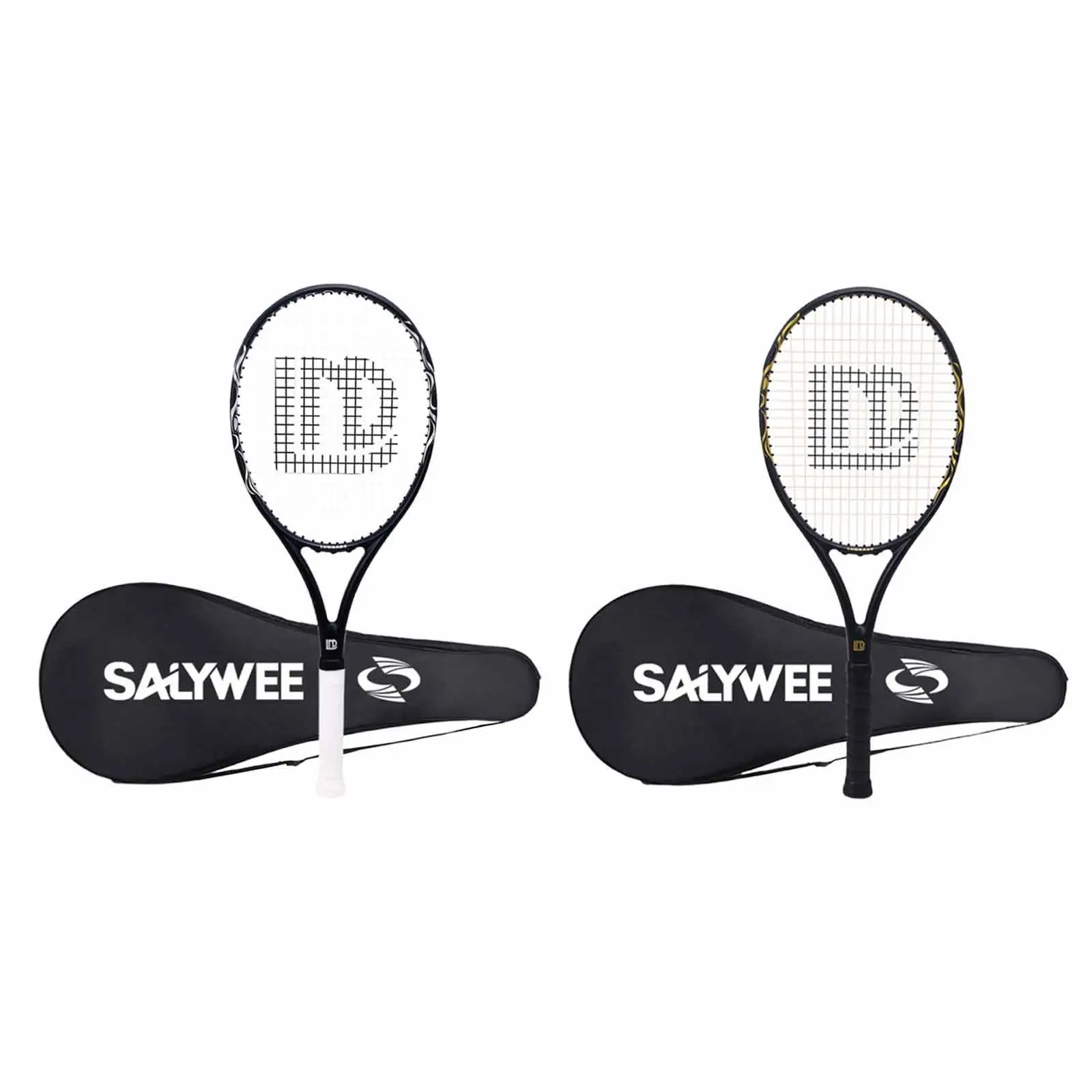 Tennis Racket for Adults Shockproof Professional Tennis Racquet with Carry Bag for Park Garden Backyard Beach Recreational