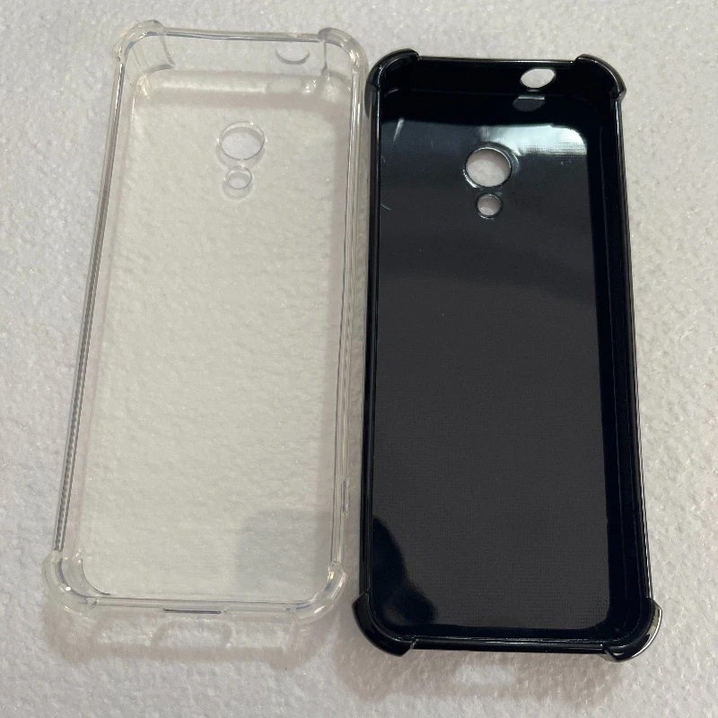 Transparent Black Silicone TPU Phone Case - Soft Cover Protective Back Shell