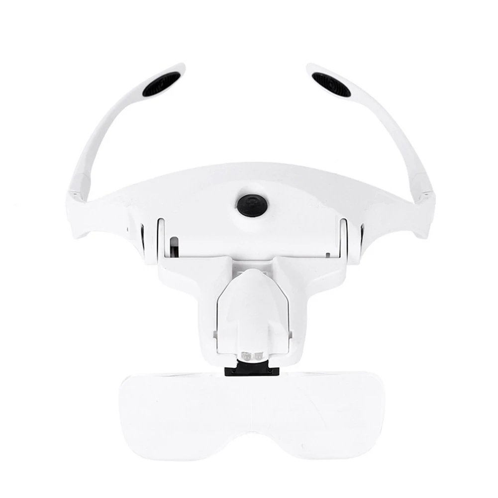 

Diamond Painting Embroidery 1.0X 1.5X 2.0X 2.5X 3.5X Adjustable 5 Lens Loupe LED Light Headband Magnifier with Lamp