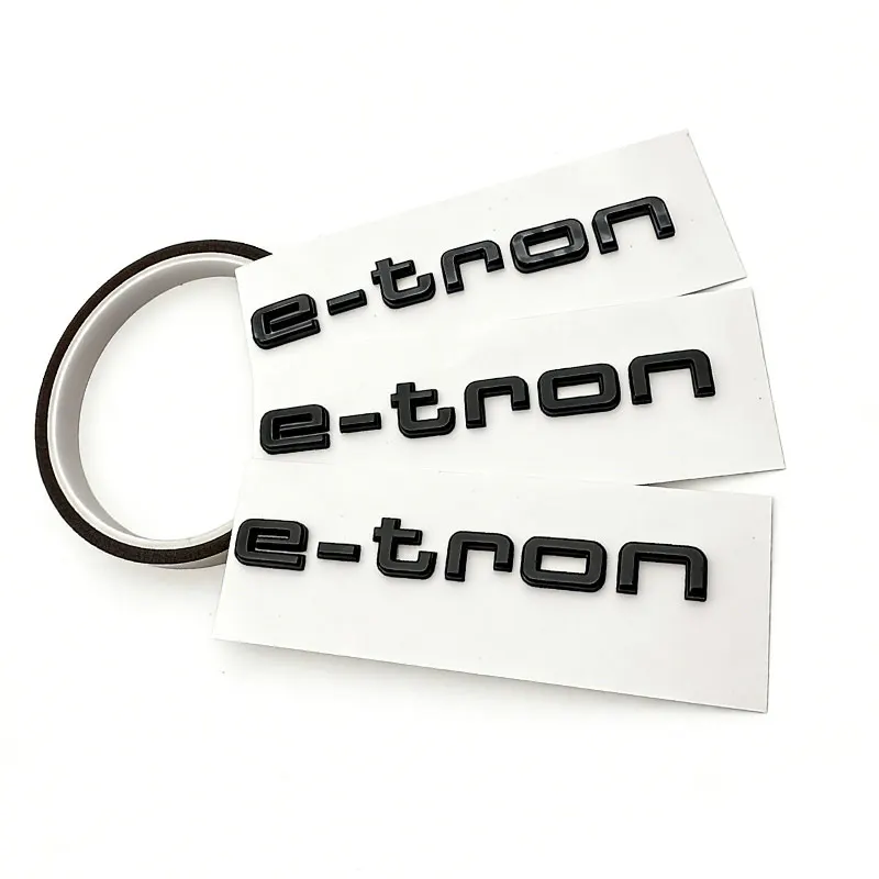 Electric Car Emblem Stickers - Premium Rear Tail Decor & Displacement Sign Accessories