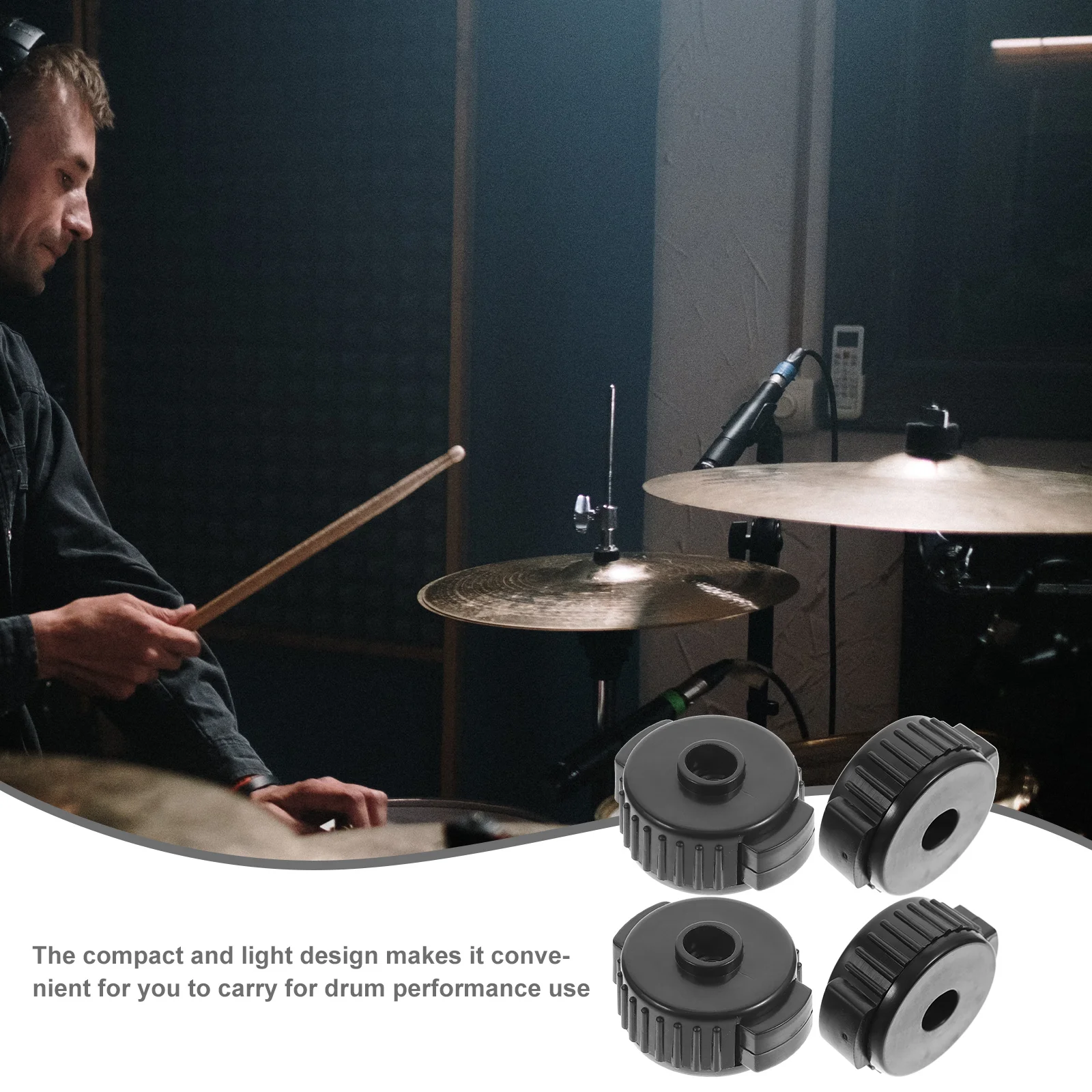 4 Pcs Quick Release Cap Cymbal Quick Assembly Nuts Drum Replacement Nuts Cymbal Fixing Durable Drum Parts