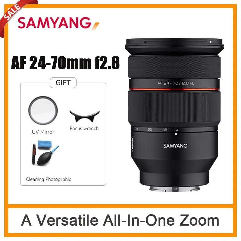 Samyang Af 24-70Mm F2.8 Obiettivo Dello Zoom Full Frame Obiettivo Della Fotocamera Grande Apertura Auto Focus Obiettivi Per Sony E/Fe A6000 A6300 A640