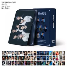 

60pcs/set KPOP Bangtan Boys ROSE GOT7 ENHYPEN SmallCard Double Sided Color Printing LOMOCard New Korea Group Thank You Card