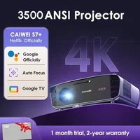 S7+ 4K Ultra HD Projector Video 3500 ANSI Home Theater Android for Movies Auto Focus Smart TV Beam Projectors for Outdoor 1