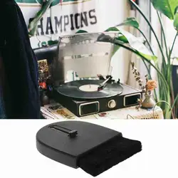 Brosse de nettoyage de plateau tournant, disque de lecteur en vinyle, nettoyeur antistatique, outil Anti poussière, enlèvement d'accessoires de nettoyage S3i9 