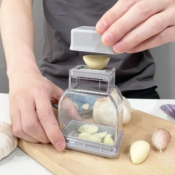 Manual Garlic Press and Peeler 1