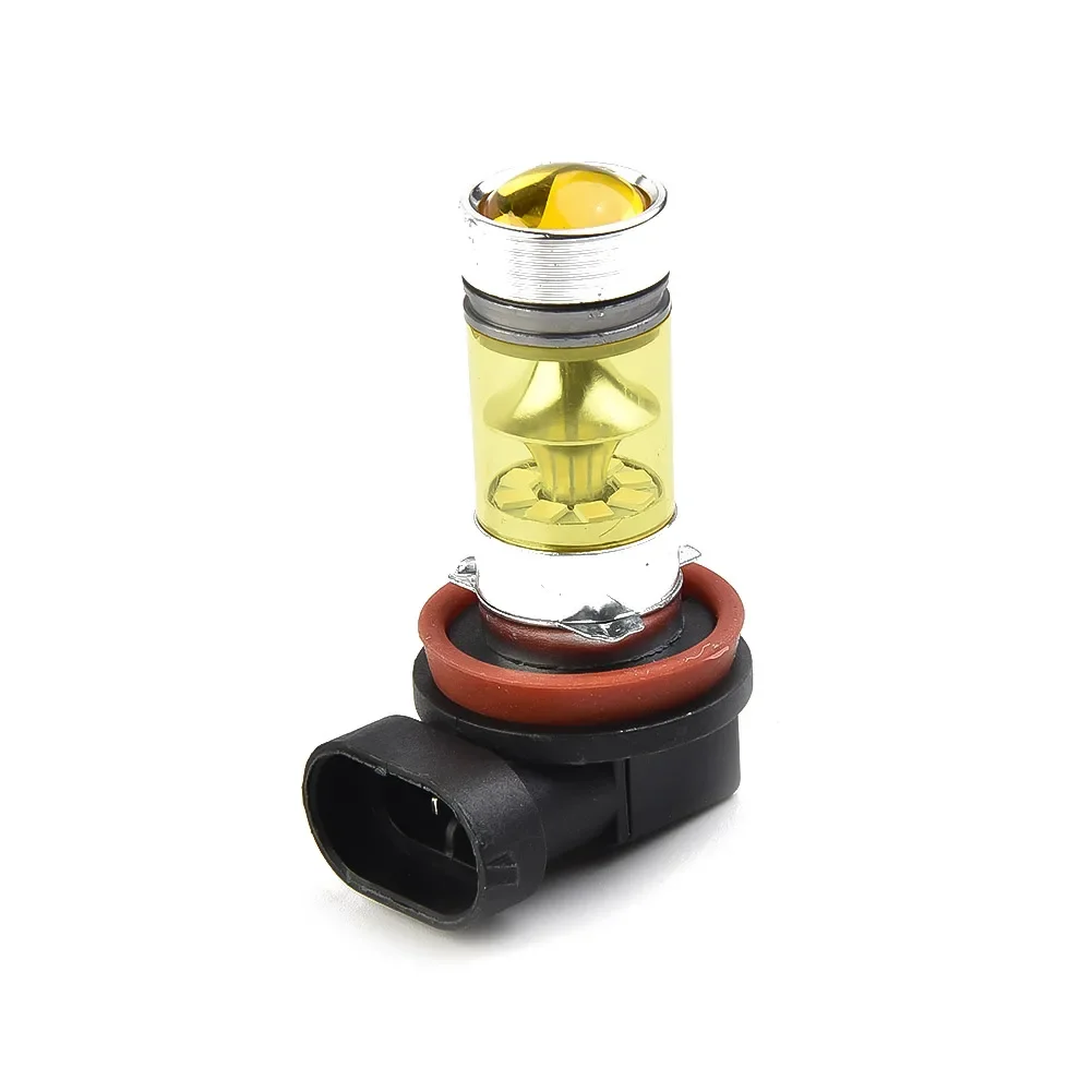 2pcs H11 H8 Led Yellow Fog Light Bulbs 12V 1500LM 4300K 100W Car Driving Running Lamps Auto Caution Light Bulb Accessories led car lights led lights led bulbs