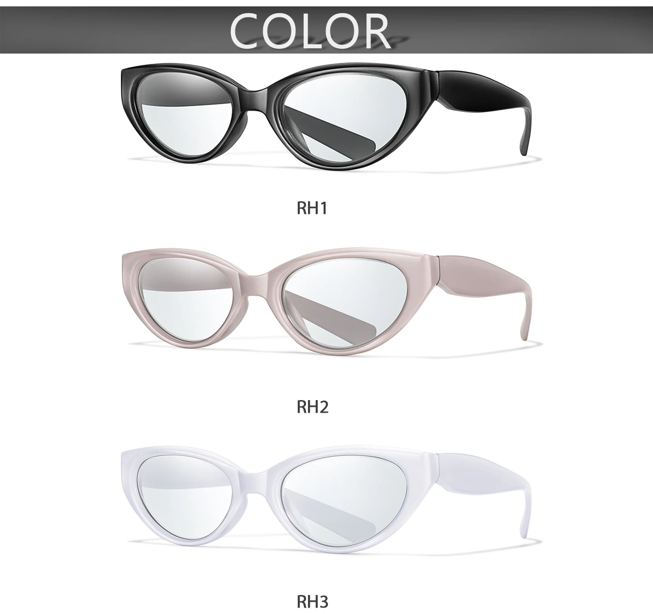Fashion Cat-Eye Reading Glasses Lightweight for Men Women