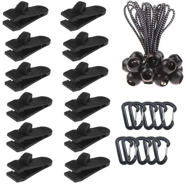 10 db Szélálló, Beállítható Zenekarokkal Sátor Klipek D Alakú Karabinerek Kemping Kertészkedés Nagy Teherbírású Túrázás Kültéri Tartós - Image 3