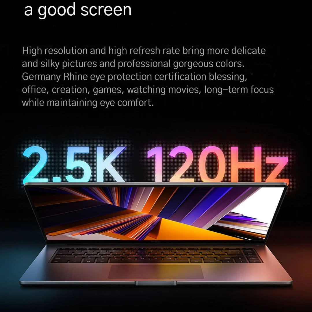 New Xiaomi Redmi Book 16 Laptop 2024 Intel Core i5-13500H 16GB DDR5+1TB/512G SSD i5-12450H 16inch Notebook Fingerprint unlock PC 3