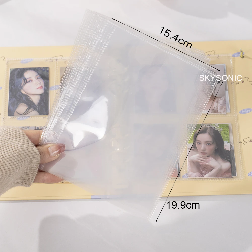 SKYSONIC A5 Binder Collect Book with Kawaii Grid Cover for Photos, Postcards & DIY Projects