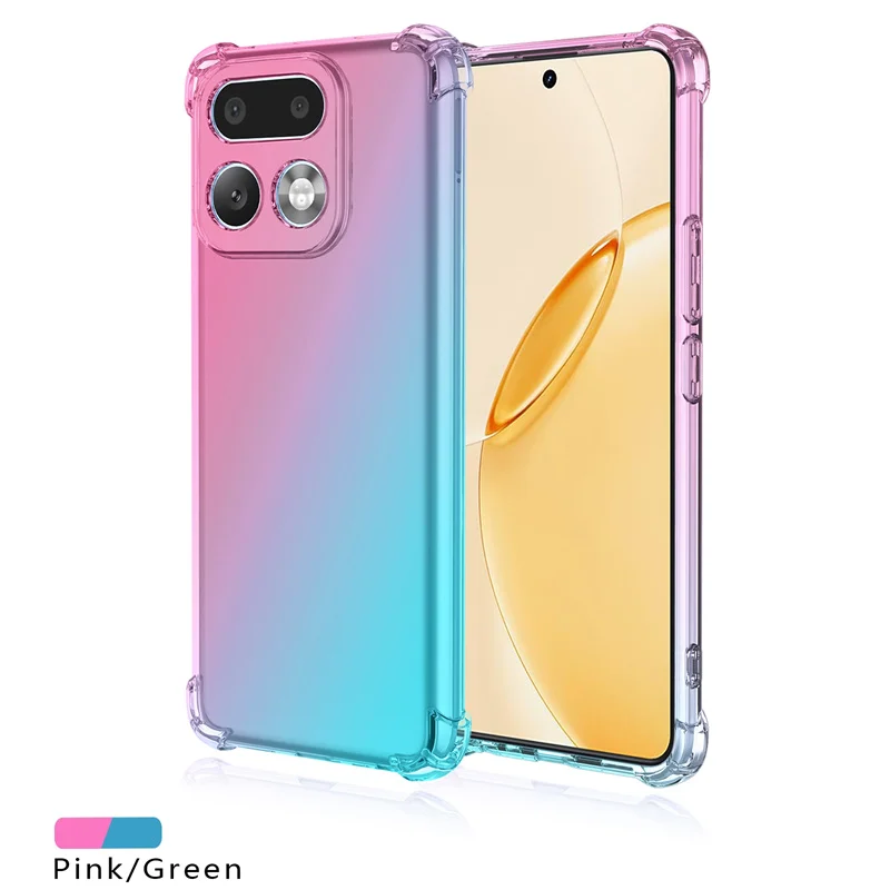Shockproof Gradient TPU Protective Clear Cover Case