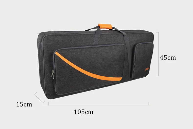 Electronic Organ Piano Cover Padded Case Keyboard Bag Instrument Protective Portable Anti Shock Waterproof Backpack 61 Keys