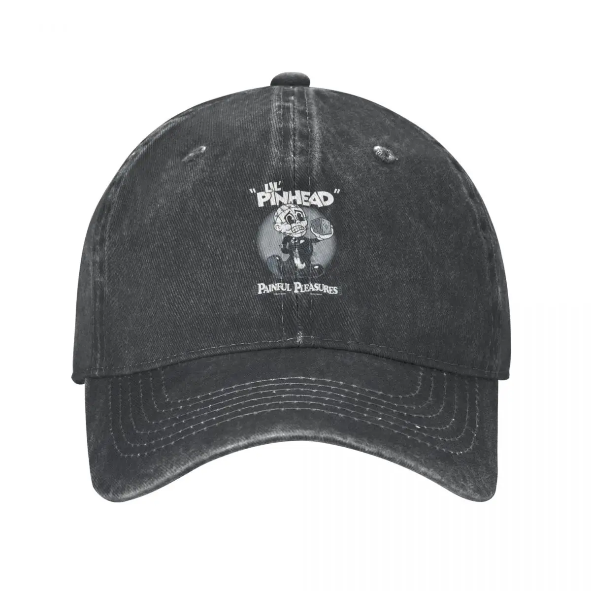 

Lil' Pinhead - Creepy Cute Vintage Cartoon Horror - Rubberhose Cap Cowboy Hat streetwear Cap women's Men's