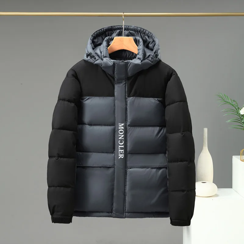 

Men's winter warm down jacket Men's fashion outdoor coat Classic casual hooded jacket