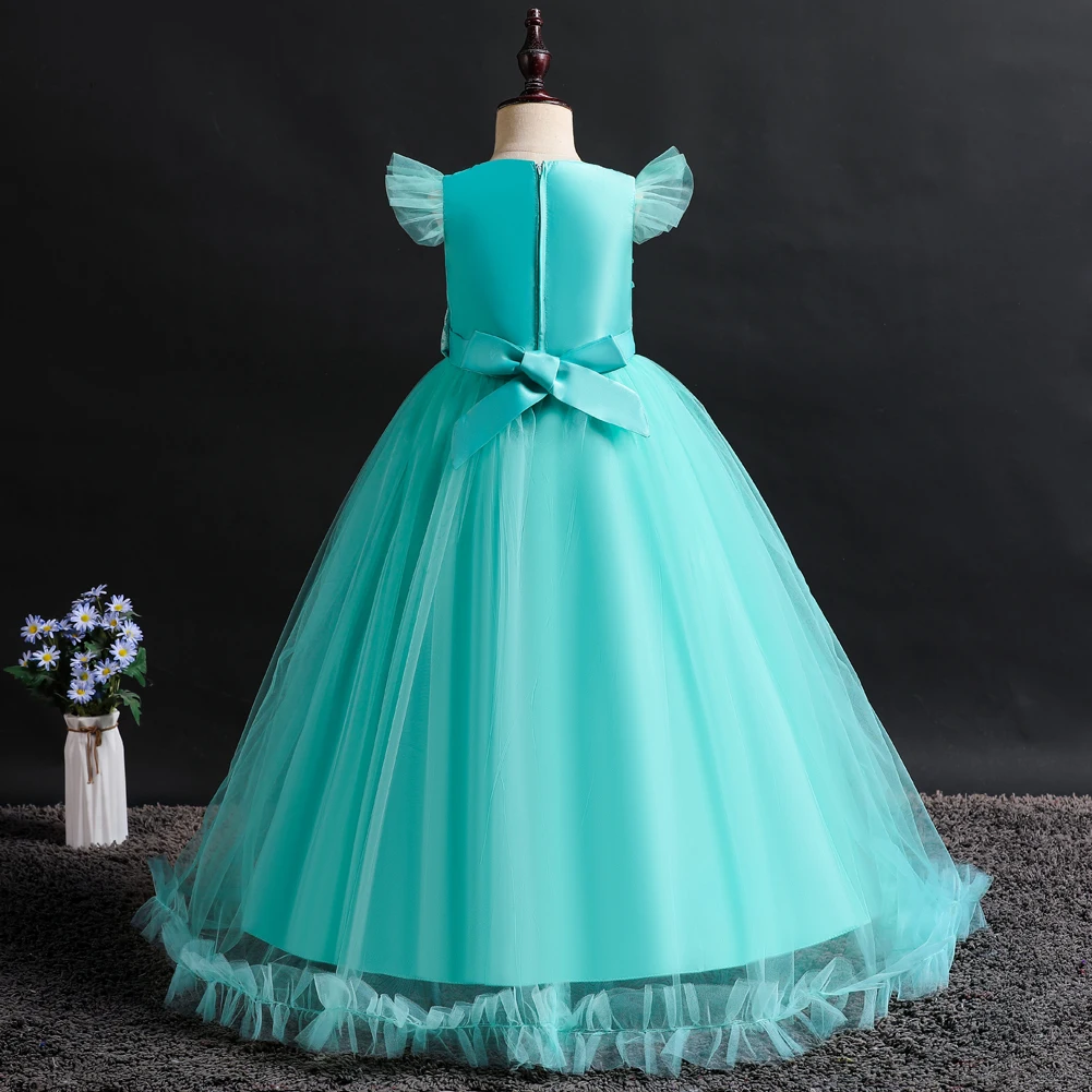 Robe De Luxe Fille Belle 3/5 Ans Avec Petit Sac – Rouge, Taille 4 Ans – Neuve