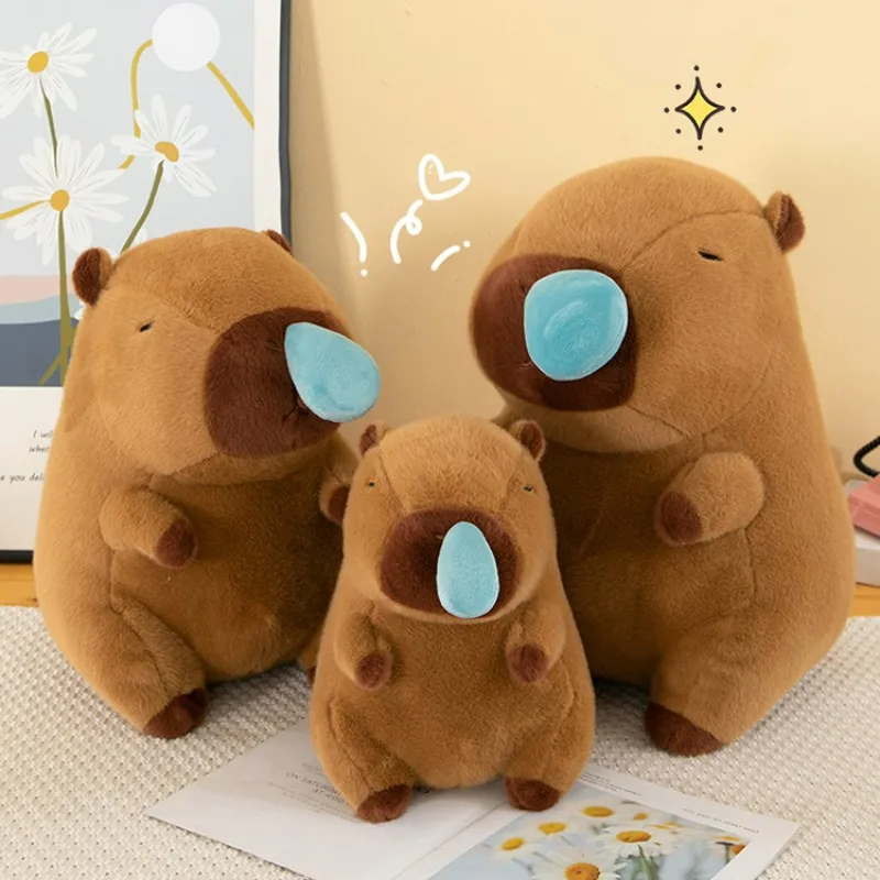 

30/40/50CM Kapibala Plush Toy Multifunctional Guinea Pig Plush Animal Doll Simulated Snot Capybara Pillow Home Decoration Gifts