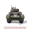 COOLBANK RC Tank 1/16 Scale 2.4ghz U.S. M5A1 Stuart Light Tank Model, Remote Control Tanks with Sound and Light  for Boys Adults 4