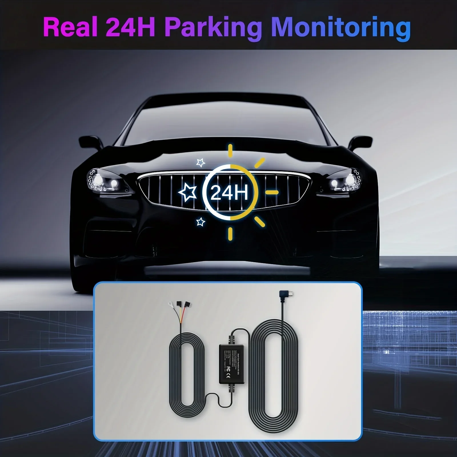 Dash Cam Hardwire Kit with Time Lapse Recording