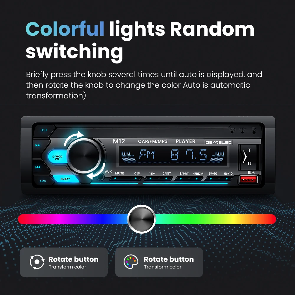 Comprar Podofo Radio para automóvil Radio automática Reproductor para  automóvil 1Din Reproductor Mp3 para automóvil Soporte para localizar y  encontrar el automóvil Control remoto Estéreo para automóvil APLICACIÓN  para teléfono móvil USB