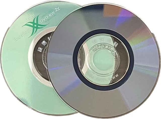 Wholesale 5 Discs Authentic Ri-Brand 2x 1.4 GB 8 cm Mini Printed DVD RW  Discs