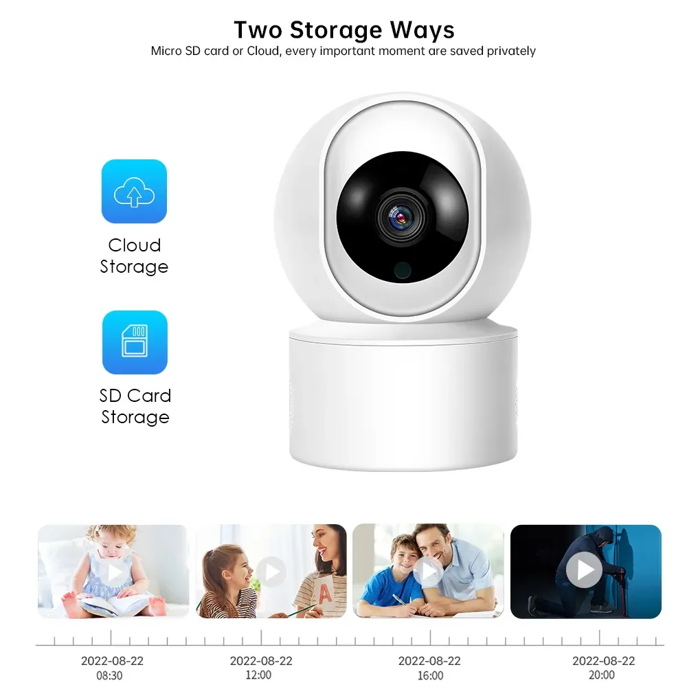 5MP WIFI Camera Home Indoor Wireless IP Surveillance Camera Two Way Talk Night Vision Intelligent Tracking Security Baby Monitor images - 6