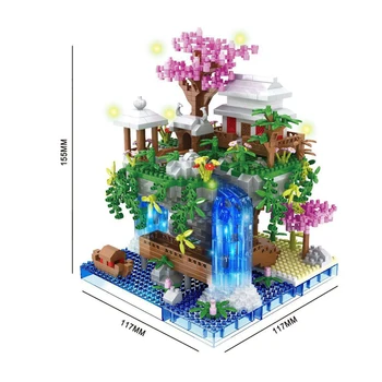 MOC World Famous Architecture Edifice Opera House Building Blocks Villa Savoye Bridge Tower Toy Children Birthday Christmas Gift 76