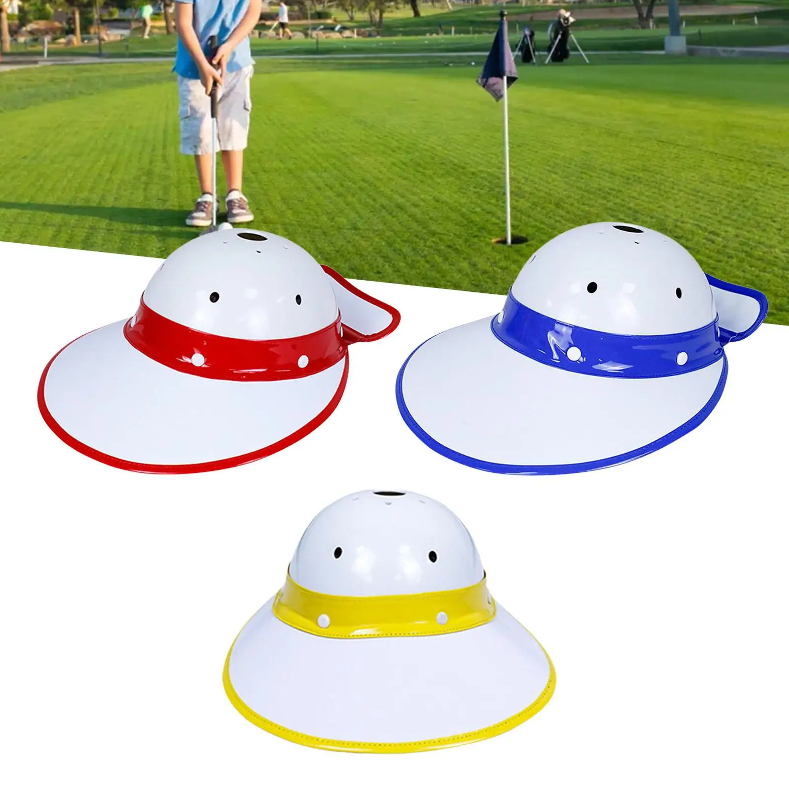 Golf Caddie Hat Caddy Equipment Safe Hat Breathable Sun Protective Golf Accessories Wide Brim Caddy Sun